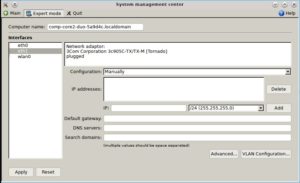 Abbildung 4: Im Systemmanager nehmen Sie einige Einstellungen zur Systemkonfiguration vor.