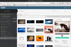 Abbildung 4: In der Ordneransicht bietet das Webfrontend von Pydio ähnlichen Komfort wie ein lokal installierter Dateimanager.
