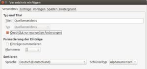 Abbildung 5: Die Verwendung von einfachen Quellnummern stellen Sie auf dem Reiter "Verzeichnis" ein.