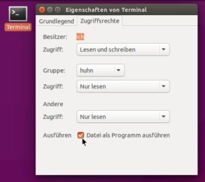 Abbildung 5: Programmstarter sind kleine ausführbare Dateien mit der Endung ".desktop".