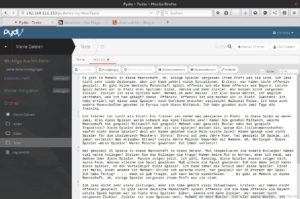 Abbildung 5: Die Weboberfläche von Pydio beinhaltet einen einfachen Editor zum Anzeigen und Bearbeiten von Textdateien.