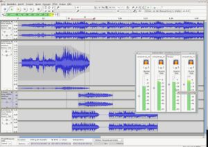 Abbildung 6: Simpel, aber effektiv: Audacity konzentriert sich bei Werkzeugen für Mehrspur-Mixe auf grundlegende Funktionen.