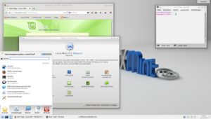 Abbildung 6: Linux Mint präsentiert in der KDE-Edition einen aufgeräumten Desktop.