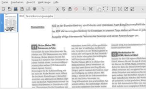 Abbildung 7: Mit dem Shell-Tool Unpaper entfernt Gscan2pdf auf Wunsch leere Bildbereiche. Das verringert die Größe der PDF-Datei, sieht aber mit den Programmvoreinstellungen nicht schön aus.
