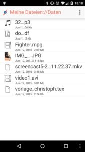 Abbildung 8: Neben Clients für Linux, Mac OS X und Windows bietet Pydio auch Apps für iOS und – wie hier zu sehen – für Android an.