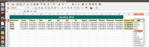 Abbildung 8: Eine Auswahlliste ist mit Calc schnell erstellt und vermeidet fehlerhafte Eingaben.