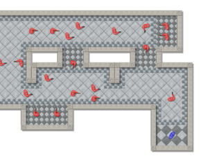 In den späteren Leveln kommen zahlreiche weitere Gegner hinzu. Dieser Level ist jedoch nicht ganz so schwierig, wie er auf den ersten Blick erscheint.