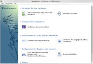 Abbildung 3: Das Drakconf-Kontrollzentrum erlaubt auch Ein- und Umsteigern die äußerst einfache Verwaltung des Systems.
