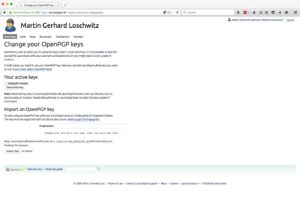 Abbildung 4: In Launchpad ist es notwendig, einen eigenen GPG-Schlüssel zu hinterlegen, damit der Upload klappt.
