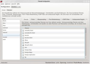 Abbildung 4: Die Firewall-Einstellungen nehmen Sie in OpenMandriva bequem per Applet vor.
