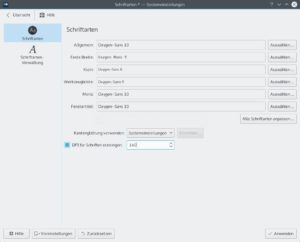 Abbildung 11: In den Einstellungen von KDE geben Sie über <code srcset=
