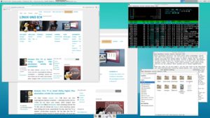 Abbildung 15: Höhere DPI-Einstellungen bewirken auch bei XFCE größere Schriften, was sich aber auch hier wieder negativ auf die Darstellung im Browser auswirkt.