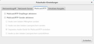 Abbildung 2: Fungiert PulseAudio als Empfänger und Sender für Multicast/RTP, belegt der Soundserver den von PulseAudio-DLNA angeforderten Port 1900.