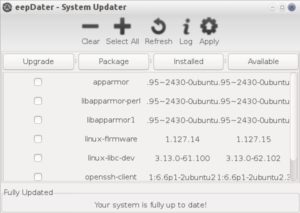 Abbildung 2: Das Update des Systems geht dank eepDater schnell vonstatten.