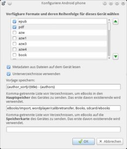 Abbildung 6: Die Pfadangaben für den ImCoSys-Reader müssen Sie manuell anpassen.