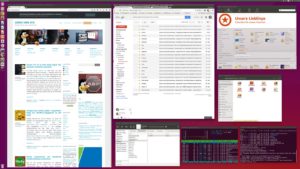 Abbildung 9: Ohne Skalierung passen auf einen 4K-Monitor zwar viele Fenster, doch Schriften und Bedienelemente geraten sehr klein.