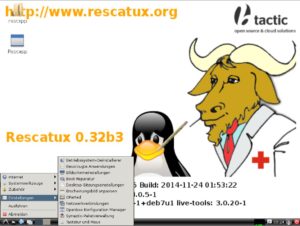 Abbildung 1: Die auf Debian basierende Live-Distribution Rescatux gibt Ihnen vielfältige Werkzeuge an die Hand, um Ihr System wieder flott zu bekommen.