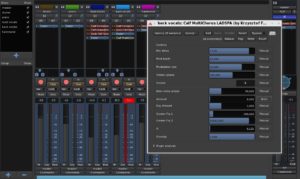 Abbildung 15: Das Mixer-Fenster offenbart die Kernfunktionalität von Ardour: Ein leistungsfähiges digitales Mischpult samt Effektgeräten.