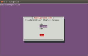 Abbildung 2: Mit "dpkg-reconfigure" konfigurieren Sie Pakete neu; in diesem Fall setzen Sie den Standard-Display-Manager.