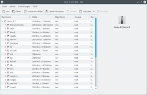Abbildung 2: Der KDE-Kompressionsspezialist Ark beherrscht alle gängigen Formate wie Zip, Gzip und Bzip2.
