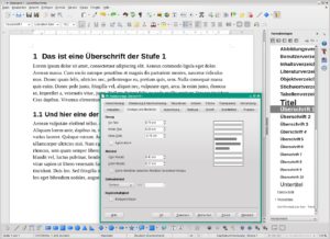 Abbildung 2: In Writer können Sie Formatvorlagen für Zeichen und Absätze definieren und dann Textausschnitten zuweisen.