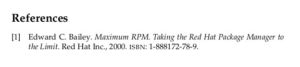 Abbildung 2: Der mit BibTeX erzeugte Verweis auf eine Quelle in einem LaTeX-Dokument.