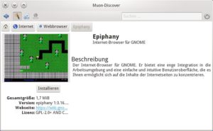Abbildung 3: Unnötige Verwirrung: Handelt es sich beim Gnome-Webbrowser denn nur um ein Spielzeug?