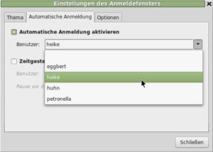 Abbildung 4: Der MDM Display Manager meldet auf Wunsch einen Benutzer automatisch und ohne Kennworteingabe an.