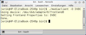 Abbildung 4: Ob DVB-C, DVB-T oder DVB-T2. Den zu verwendenden Tuner aktivieren Sie per Terminal-Programm.