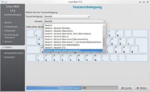Abbildung 5: In diesem Dialog passen Sie die Tastaturbelegung an. In den KDE-Systemeinstellungen können Sie die Wahl nachträglich korrigieren.