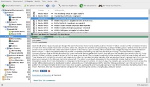 Abbildung 5: Seit dem Aufkommen von RSS-Feeds steht das Programm Liferea für einen übersichtlichen Feed-Reader ohne überflüssige, aber mit allen wirklich gebrauchten Funktionen.