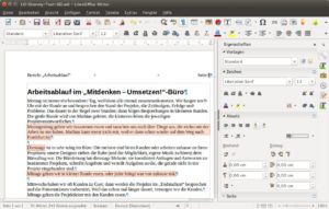 Abbildung 6: Mehrere Textstellen, die nicht nebeneinander liegen, markieren Sie mit gedrückt gehaltener Strg-Taste und der Maus.