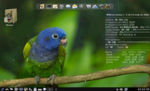Abbildung 1: Wirkt ganz und gar nicht veraltet: der Desktop von 4MLinux.