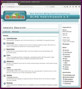 Abbildung 2: Die schlichte Oberfläche von Admidio integriert sich gut in bestehende Seiten und lässt sich leicht an andere Designs anpassen.