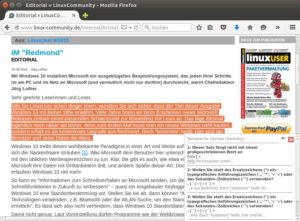 Abbildung 5: Das Ergebnis der Prüfung zeigt das Firefox-Addon rechts unten in einem eigenen Fenster an.