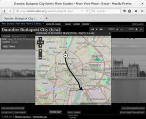 Abbildung 7: Mithilfe von OpenStreetMap visualisiert der River-View-Player, wo Sie sich aktuell befinden.