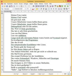 Abbildung 9: TextMaker 2016 für Windows glänzt damit, dass er Eigennamen besser erkennt.