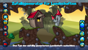 Eigene Landschaften kann man entweder per Zufallsgenerator erstellen lassen …