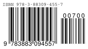Abbildung 1: Strichcodes mit ISBN und Buchpreis können Sie mit LaTeX problemlos erzeugen.