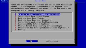 Abbildung 2: Arch Linux besitzt keine Installationsroutine. Für eine einfachere Installation bieten sich Arch-Derivate oder wie hier auf Architect an.