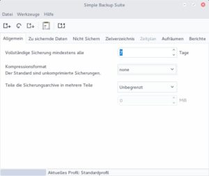 Abbildung 8: Mit Simple Backup kommt in Apricity OS ein wirklich simples Backup-Programm zum Einsatz.
