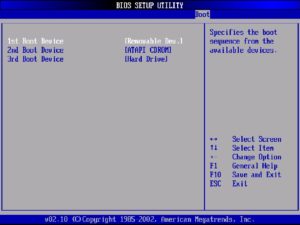 Abbildung 1: Im BIOS oder UEFI-Setup stellen Sie die Standard-Boot-Reihenfolge ein.