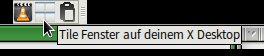 Abbildung 1: Nach dem Start minimiert sich X-Tile zu einem Applet, über das Sie die Software bei Bedarf steuern.