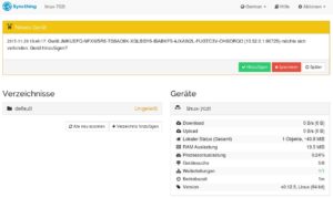 Abbildung 3: Beim Konfigurieren einer neuen Synchronisation mit einem anderen Host meldet sich Instanz 1 automatisch bei Instanz 2. Ein Klick genügt.