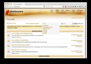 Abbildung 4: Das Forum von Ubuntuusers.de ist eines der aktivsten Foren rund um Ubuntu.