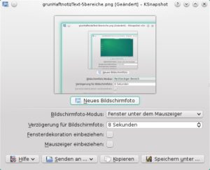 Abbildung 6: KSnapshot nimmt beim Programmstart direkt den gesamten Desktop auf.