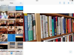 Abbildung 7: Für das iPad gibt es eine App, die im Querformat arbeitet und den größeren Bildschirm sinnvoll nutzt.
