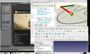Abbildung 7: Knoppix 7.6.0 enthält als besonderes Schmankerl einige Programme fürs Designen und Drucken von 3-D-Modellen.
