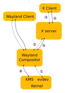 Abbildung 9: Xwayland läuft als modifizierter X-Server unter Wayland.