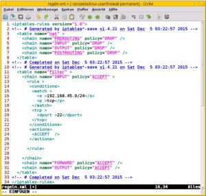 Abbildung 1: Das Tool Iptables-xml wandelt Iptables-Regeln in eine XML-Struktur um, die sich in anderen Applikationen weiterverwenden lässt.